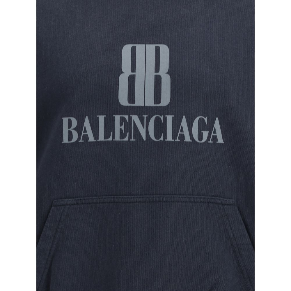Balenciaga - Black Cotton Sweatshirt