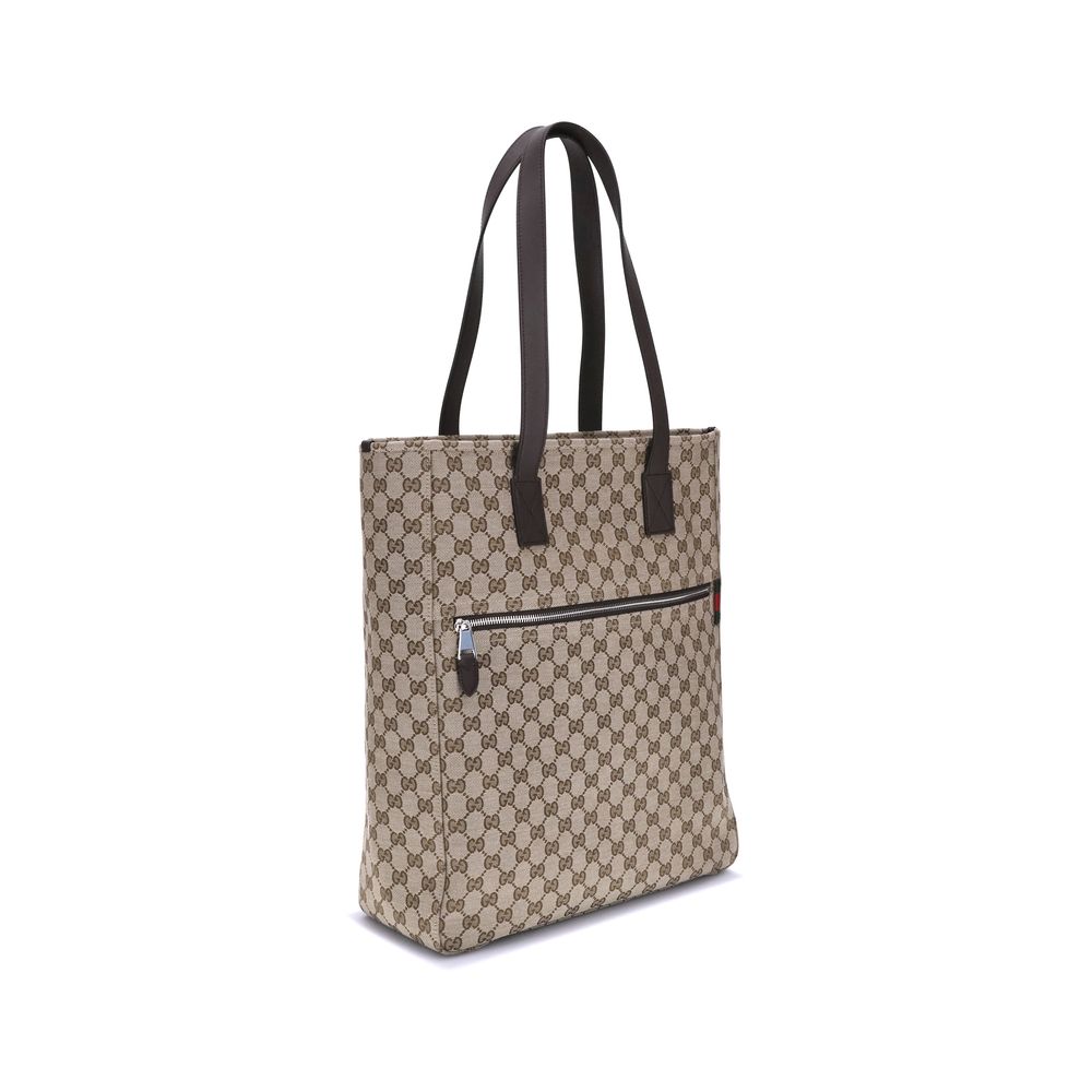 Gucci – GG Canvas Tote Bag with Web Detail
