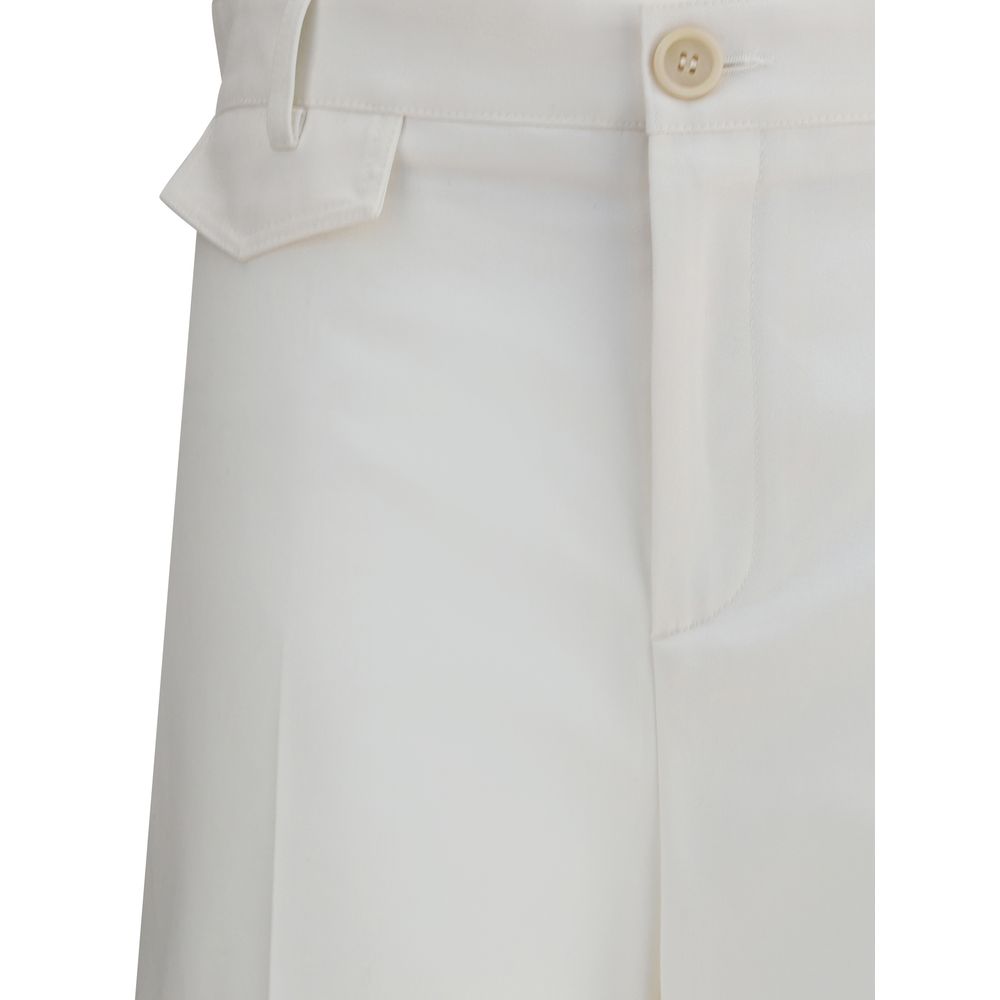 Chloé - White Cotton Flared Pants