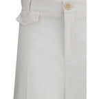 Chloé - White Cotton Flared Pants