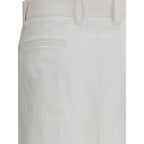 Chloé - White Cotton Flared Pants