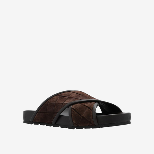 Bottega Veneta – Tarik Leather Criss Cross Sandals