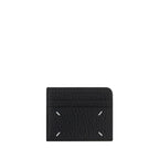 Maison Margiela – Grained Leather Card Holder in Black