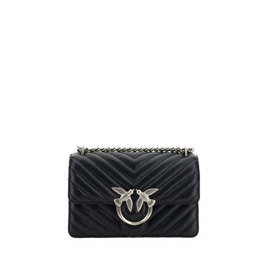 Pinko – Mini Love Quilted Shoulder Bag in Black