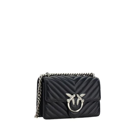 Pinko – Mini Love Quilted Shoulder Bag in Black