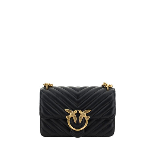 Pinko – Mini Love Quilted Shoulder Bag in Black
