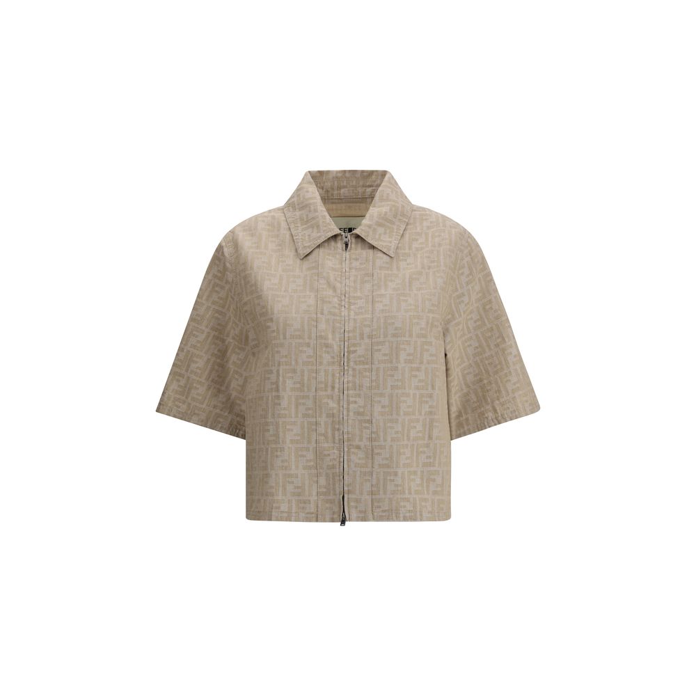 Fendi - Beige Cotton Denim Jacket