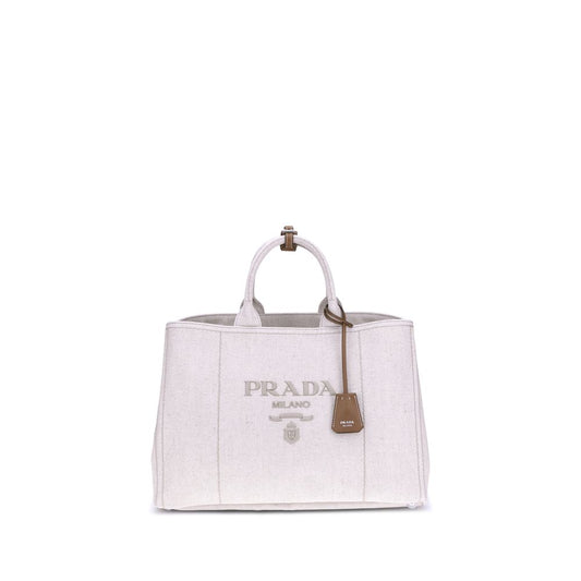 Prada – Extra Large Jardinière Linen Tote Bag