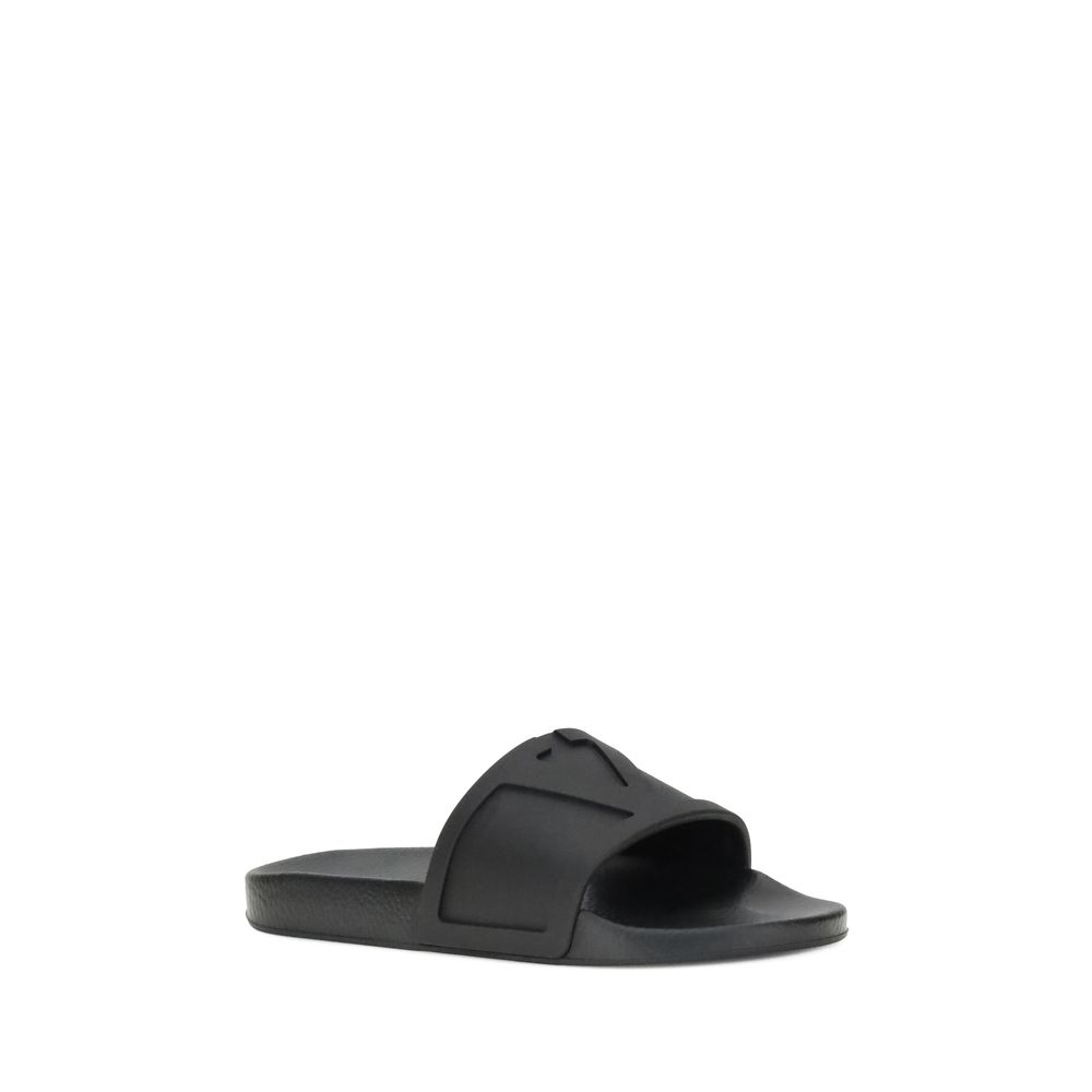 Valentino Garavani – Rubber Slides with Embossed VLogo