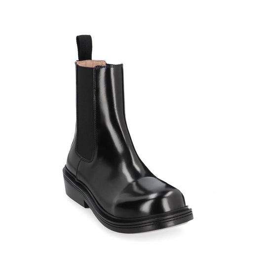 Bottega Veneta – Fireman Leather Ankle Boots