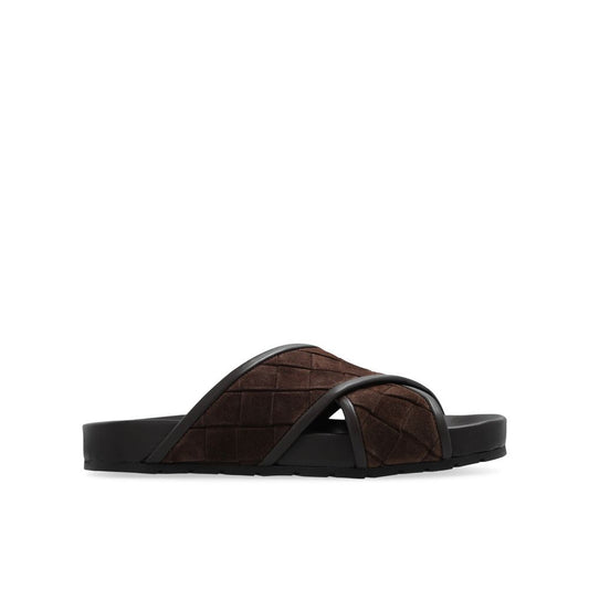 Bottega Veneta – Tarik Leather Criss Cross Sandals