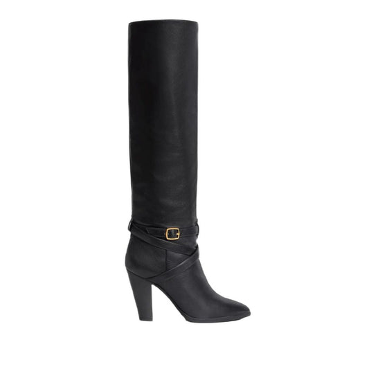 Celine – Wiltern Black Leather Knee Boots