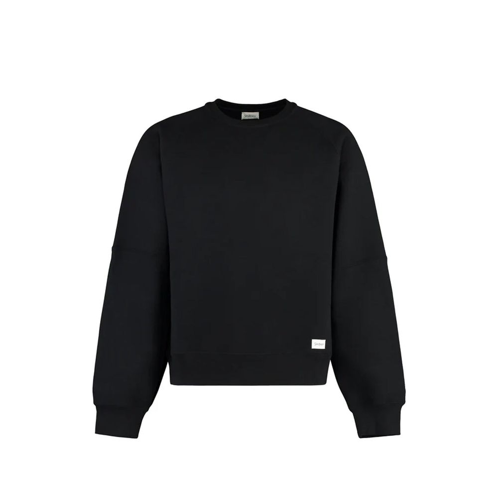 Saint Laurent - Black Cotton Sweatshirt
