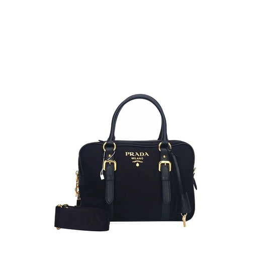 Prada – Logo Nylon Top Handle Bag