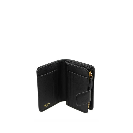 Prada – Nylon & Leather French Wallet Black