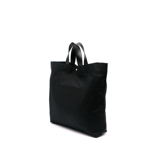 Jil Sander – Black Logo-Print Canvas Tote Bag