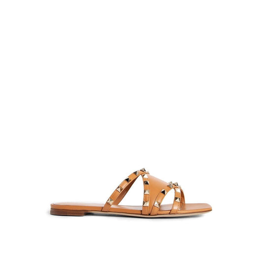 Valentino Garavani – Rockstud Leather Flat Sandals