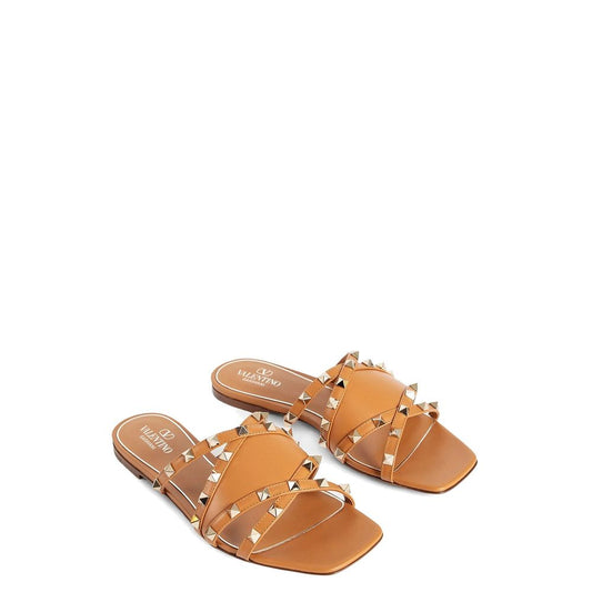 Valentino Garavani – Rockstud Leather Flat Sandals