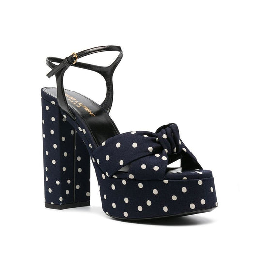 Saint Laurent – Bianca Polka-Dot Sandals