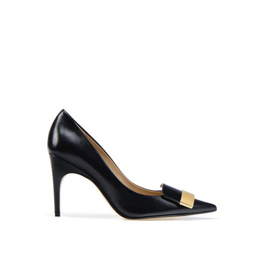 Sergio Rossi – Black SR1 Leather Pumps