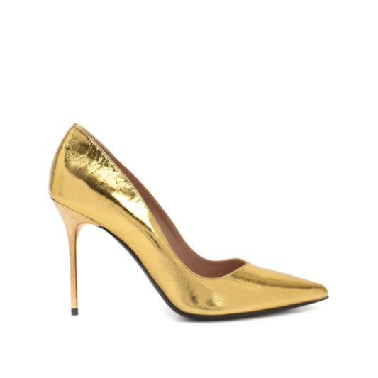 Balmain – Metallic Leather Pumps