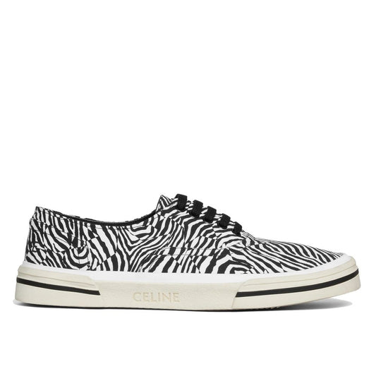 Celine – Elliot Zebra Print Canvas Sneakers