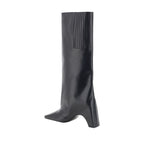 Coperni – Black Leather Bridge Knee-High Boots