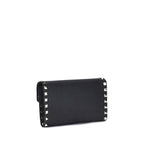 Valentino Garavani – Rockstud Leather Wallet with Chain
