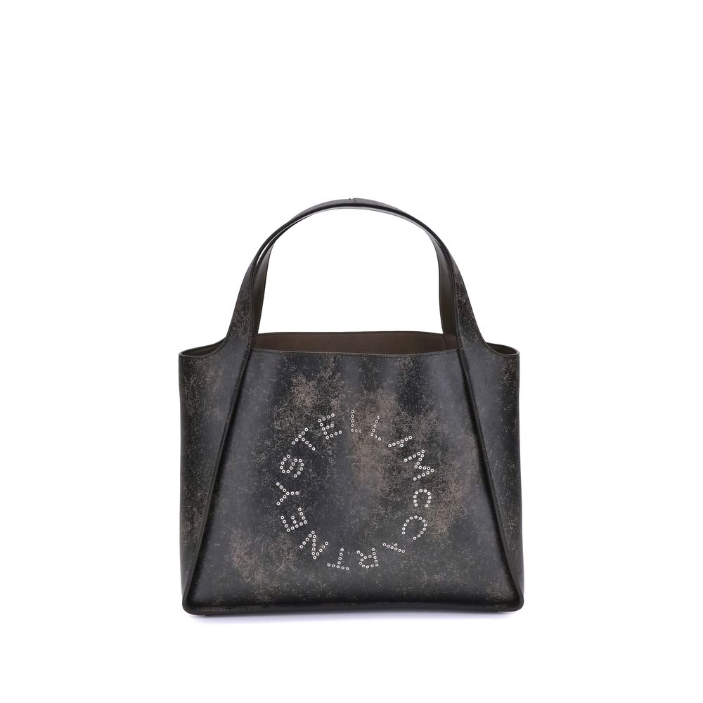 Stella McCartney – Aged-Effect Logo Eyelet Tote Bag