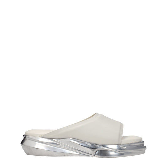 Alyx – Gray Leather Slippers