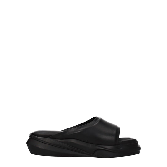 Alyx – Black Leather Slippers