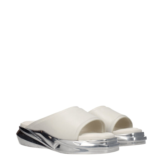 Alyx – Gray Leather Slippers
