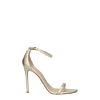 Stuart Weitzman - Gold Leather Stiletto Heels