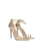 Stuart Weitzman - Gold Leather Stiletto Heels