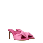 Jacquemus – Pink Leather Stiletto Heels Sandals
