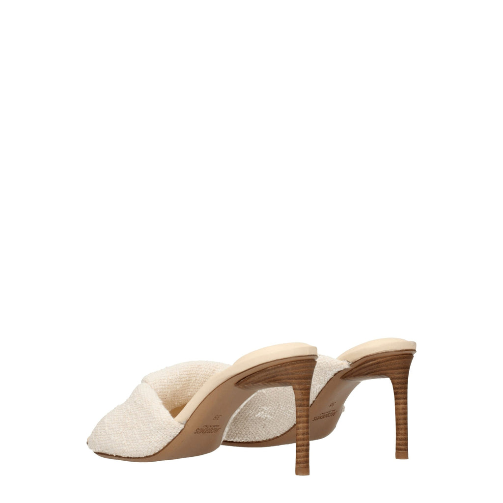 Jacquemus – Beige Fabric Stiletto Sandals