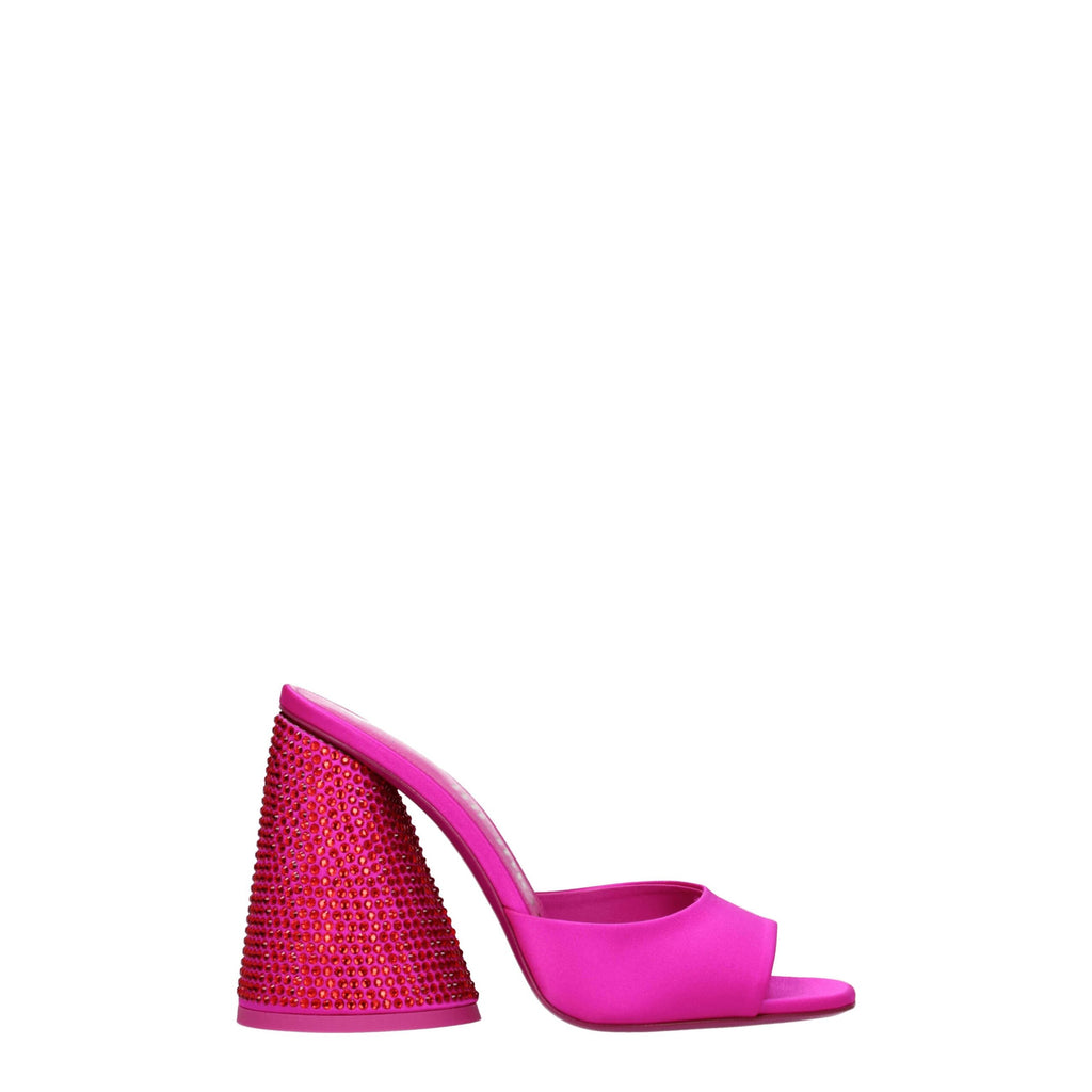 The Attico – Pink Satin Platform Sandals