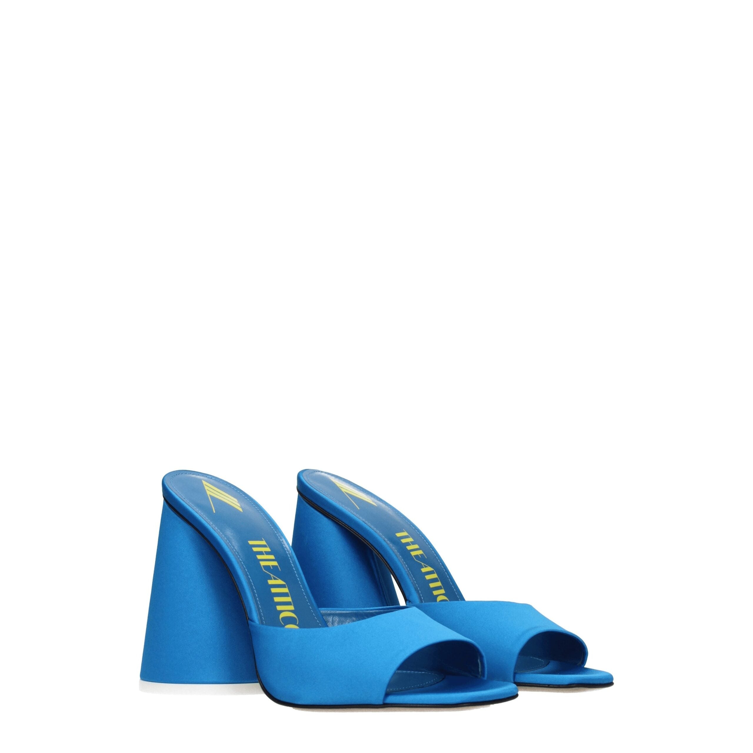 The Attico – Light Blue Satin Platform Sandals