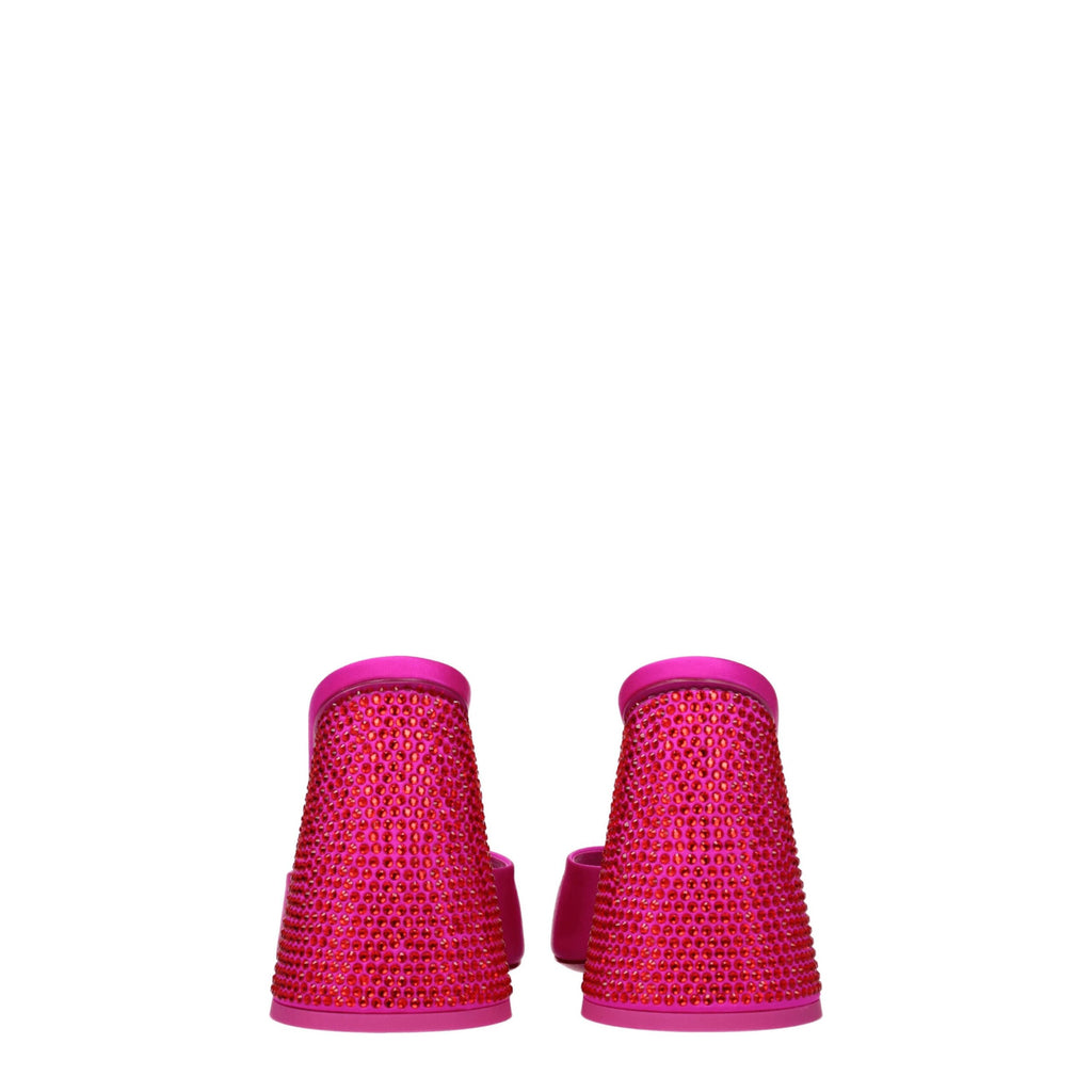 The Attico – Pink Satin Platform Sandals