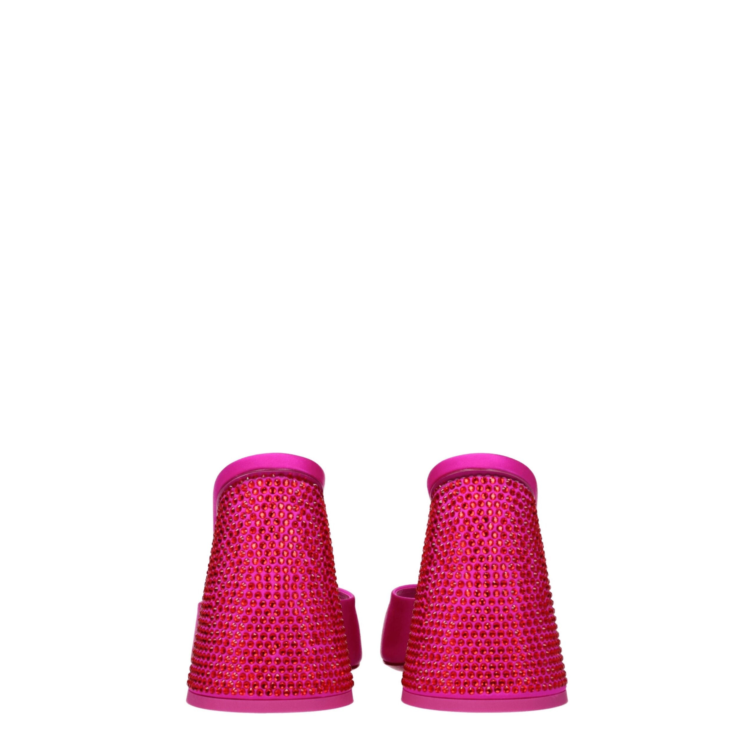 The Attico – Pink Satin Platform Sandals