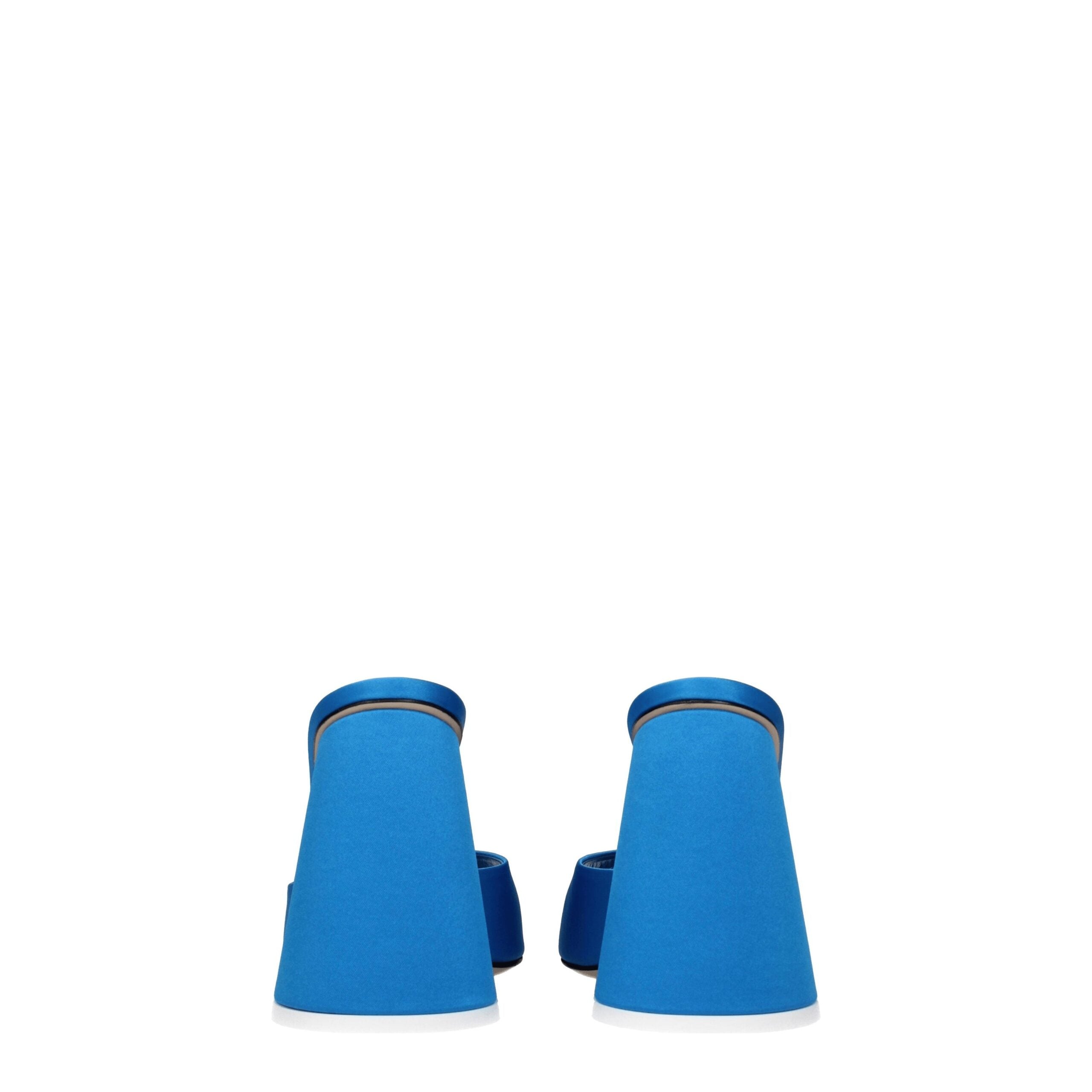 The Attico – Light Blue Satin Platform Sandals