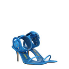 The Attico – Light Blue Satin Stiletto Sandals