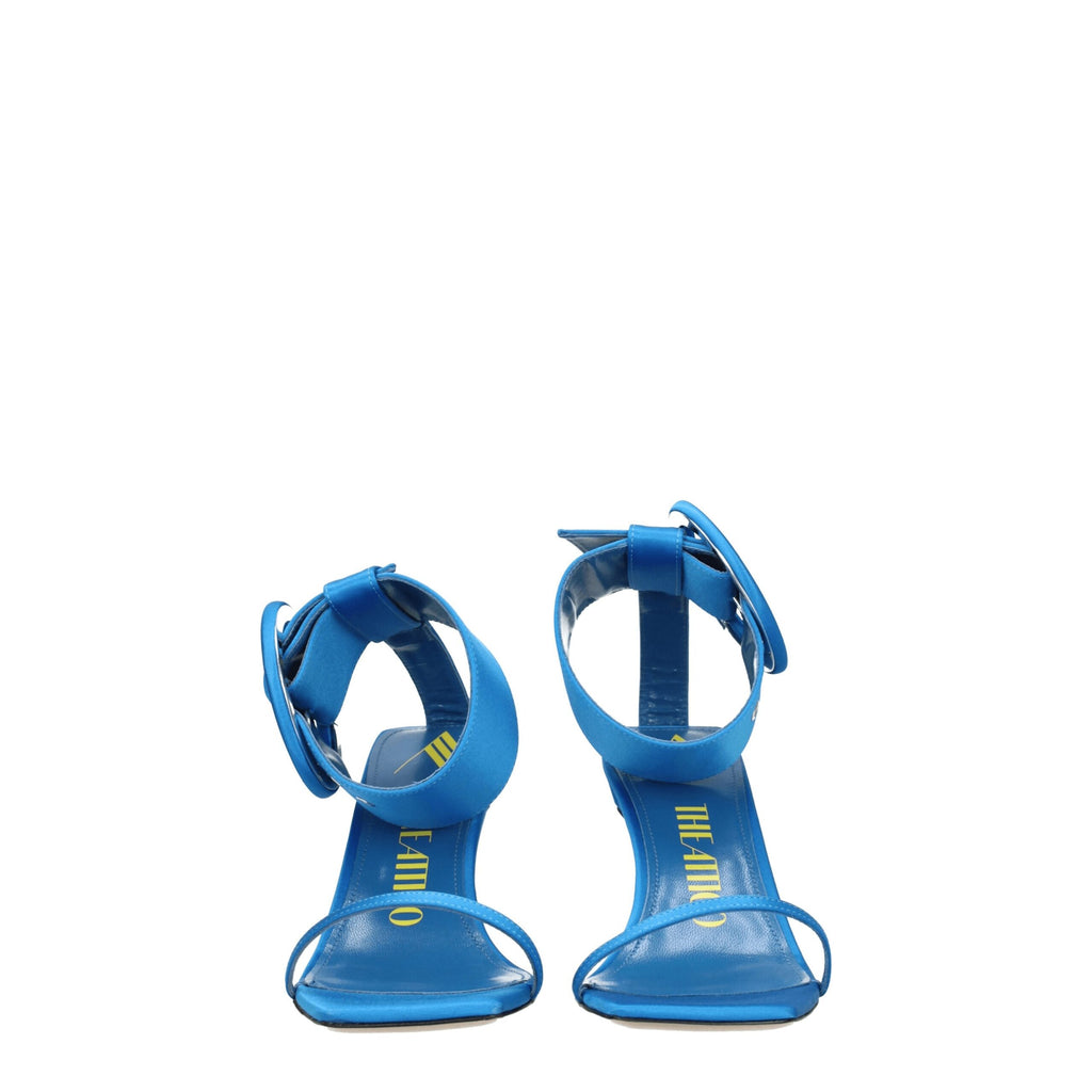 The Attico – Light Blue Satin Stiletto Sandals
