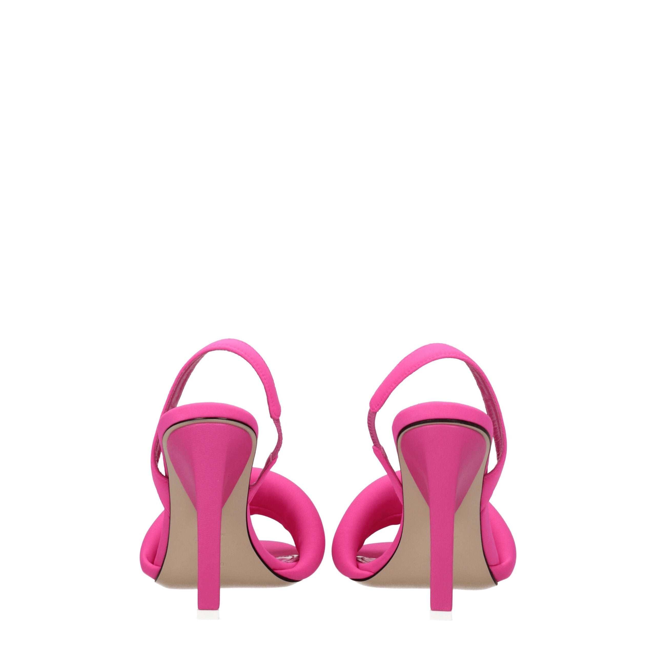 The Attico – Pink Fabric Stiletto Sandals