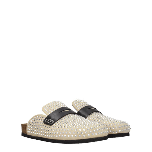 Jw Anderson – Beige Leather Slippers Sandals
