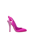 The Attico – Pink Satin Stiletto Sandals