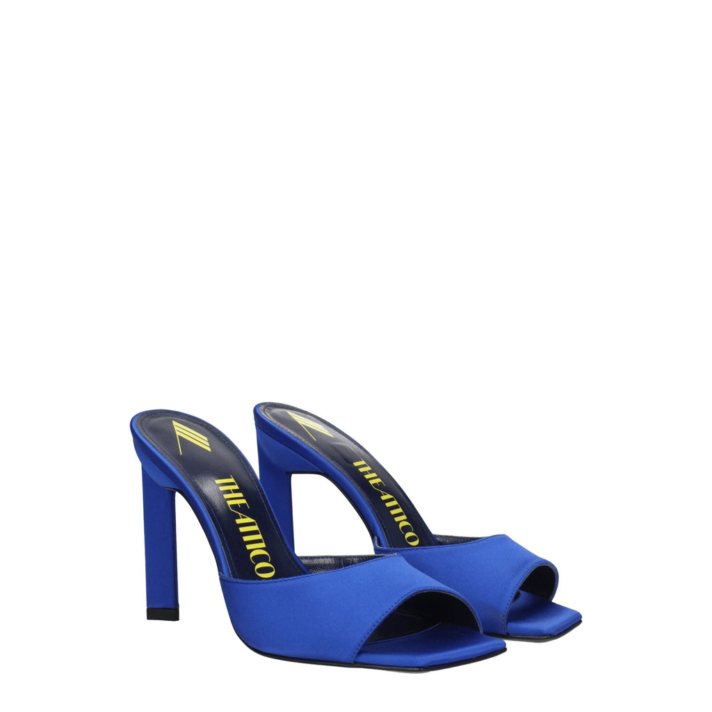 The Attico – Blue Satin Stiletto Sandals