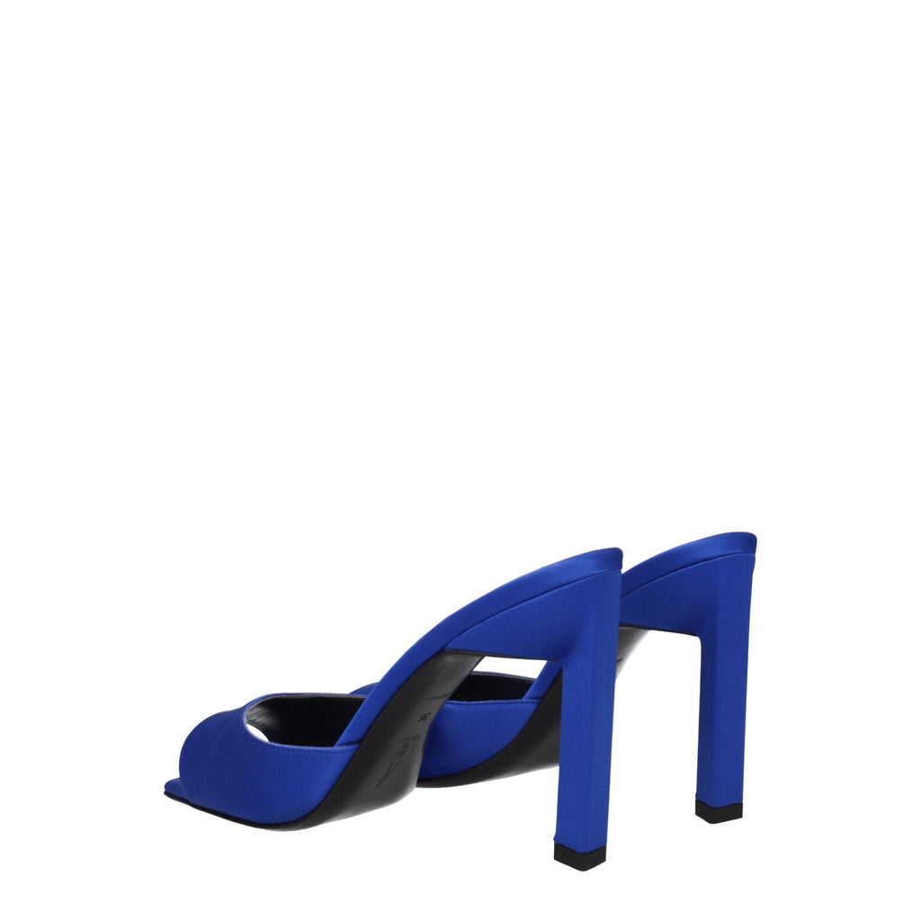 The Attico – Blue Satin Stiletto Sandals
