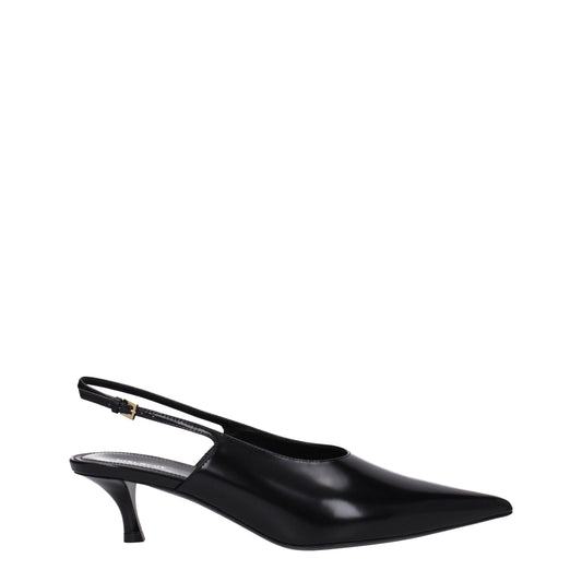 Givenchy – Black Leather Mid Heel Pumps