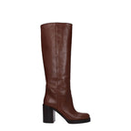 Prada – Brown Leather High Heel Boots